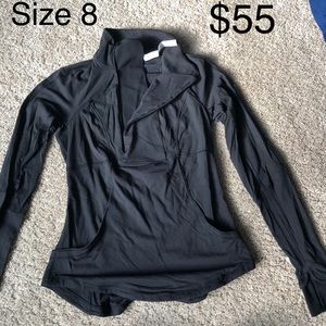 Lululemon half zip top size 8